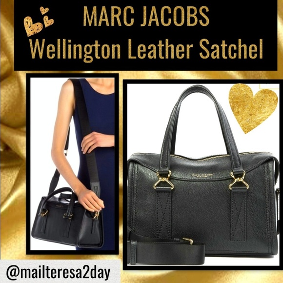 💖NWT MARC JACOBSWellington Leather Satchel